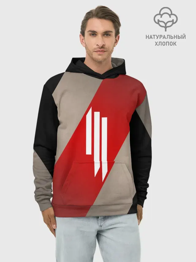 Худи мужской базовый хлопок с принтом «Skrillex»