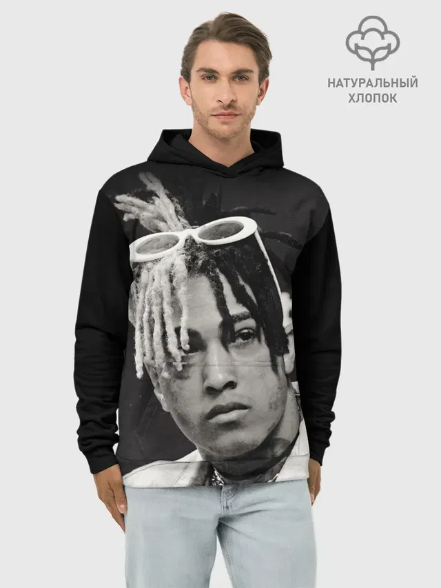 Худи мужской базовый хлопок с принтом «Xxxtentancion»