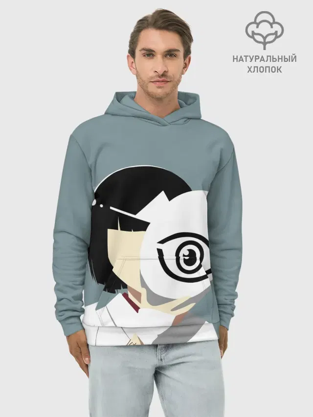 Худи мужской базовый хлопок с принтом «Нора - синки Ято»