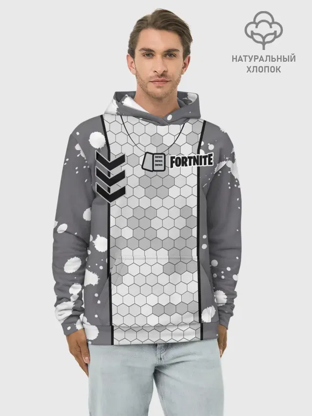 Худи мужской базовый хлопок с принтом «Фортнайт — Fortnite: Мастер сюрикенов»