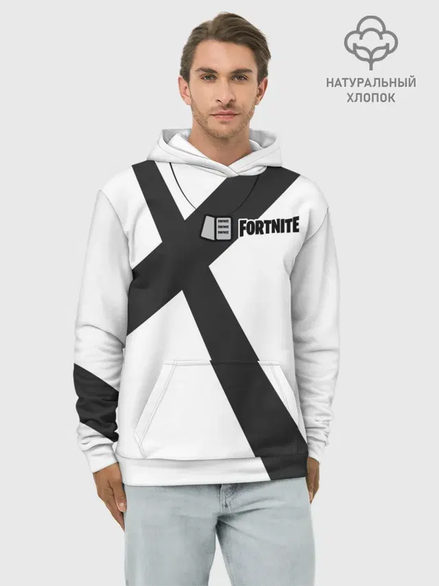 Худи мужской базовый хлопок с принтом «Фортнайт — Fortnite: Гренадёр»
