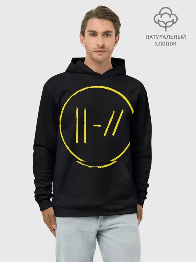 Худи мужской базовый хлопок с принтом «twenty one pilots — trench»
