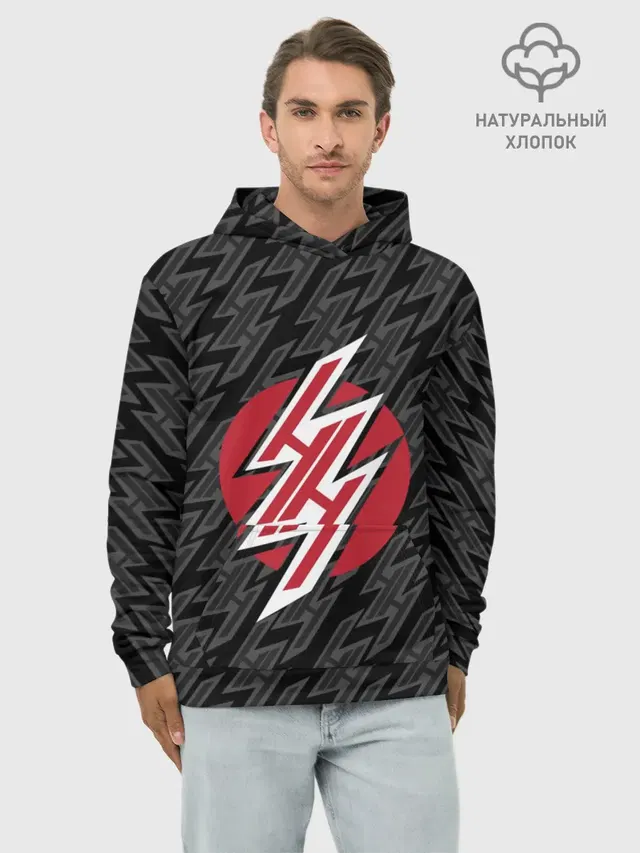 Худи мужской базовый хлопок с принтом «Hentai Haven Emblem»