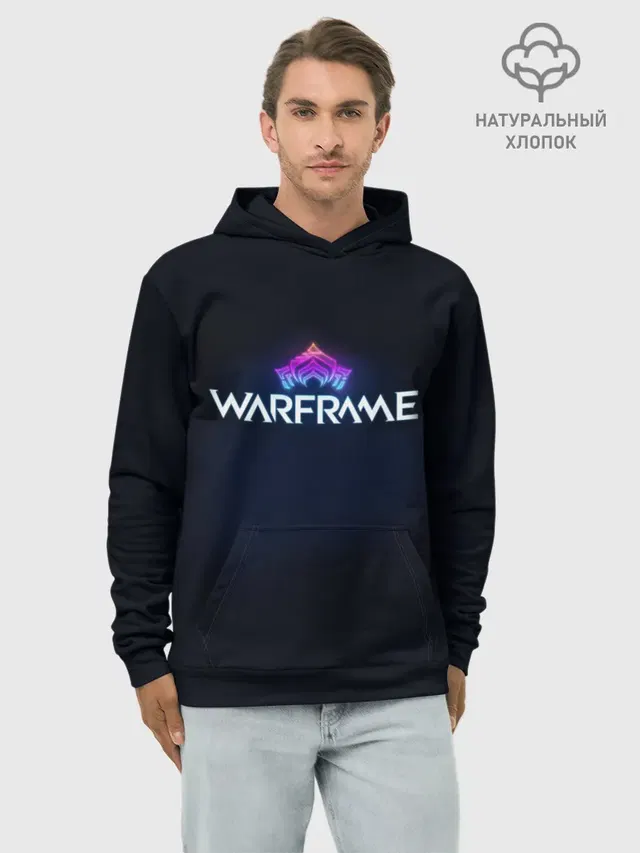 Худи мужской базовый хлопок с принтом «Warframe»
