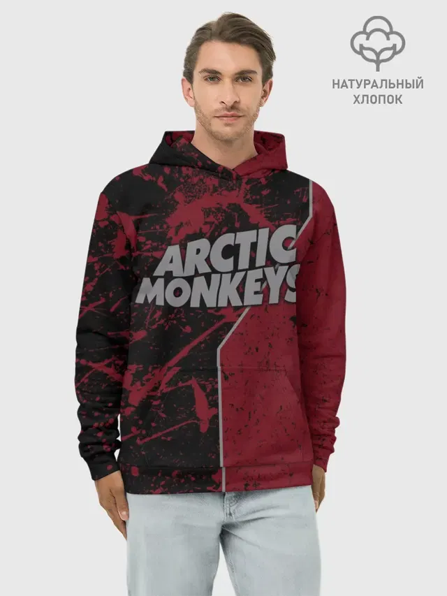 Худи мужской базовый хлопок с принтом «Arctic Monkeys»
