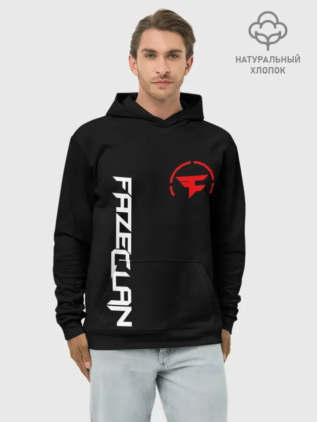 Худи мужской базовый хлопок с принтом «Counter-Strike — FAZE CLAN»