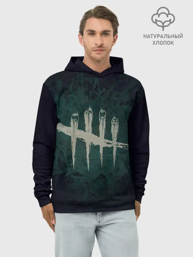 Худи мужской базовый хлопок с принтом «Dead by Daylight #1»