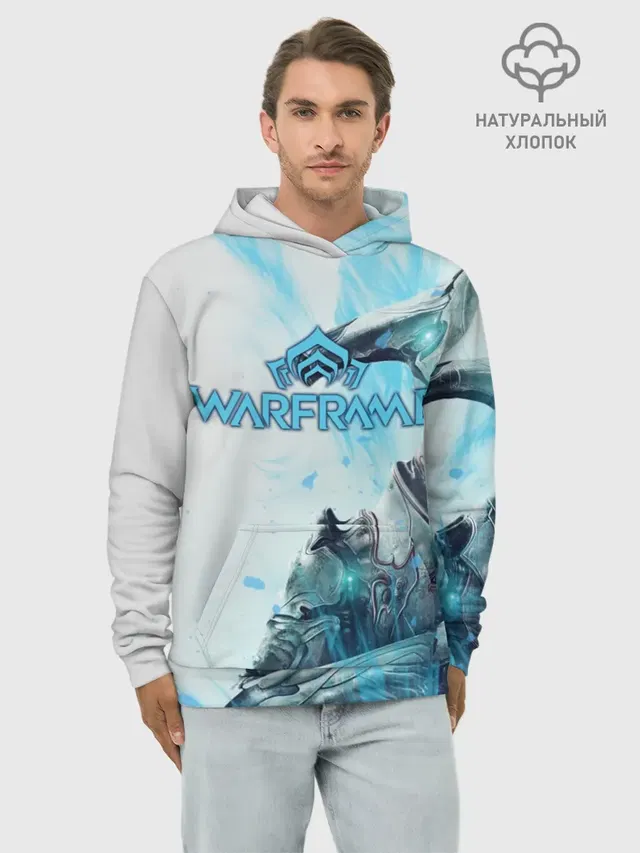 Худи мужской базовый хлопок с принтом «Warframe»