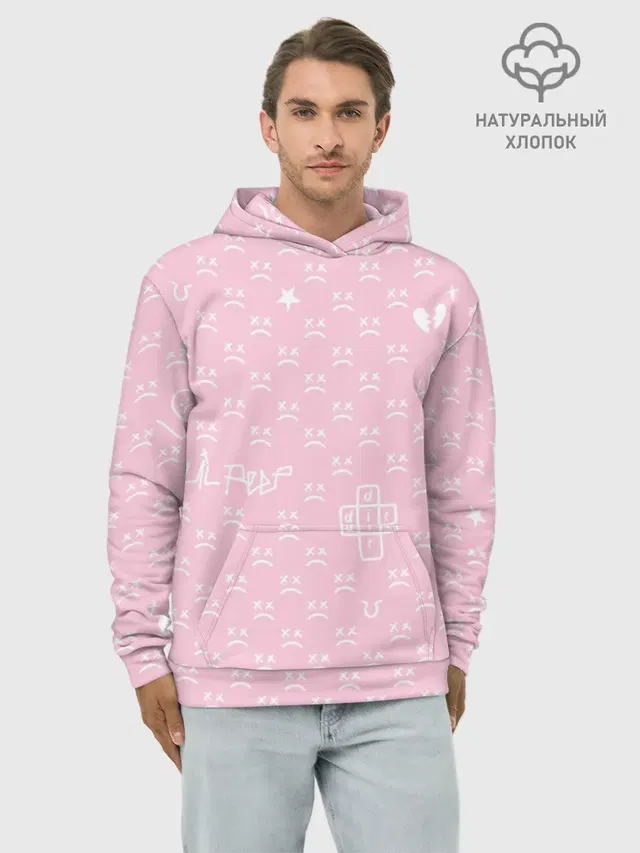Lil Peep pink pattern