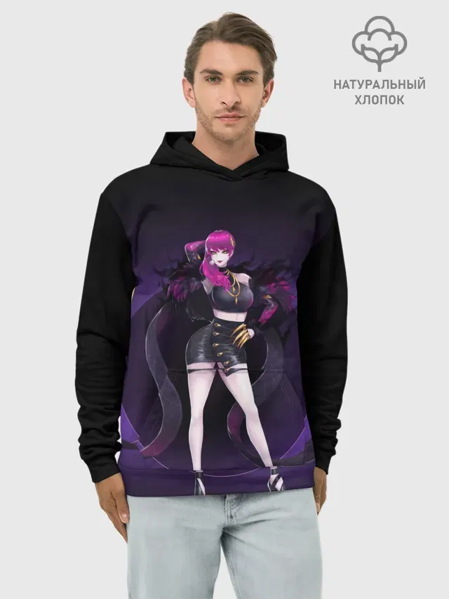Худи мужской базовый хлопок с принтом «Evelynn»