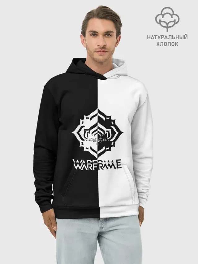 Худи мужской базовый хлопок с принтом «Warframe»