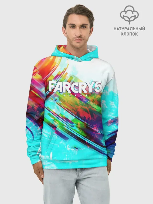 Худи мужской базовый хлопок с принтом «Farcry Exclusive»