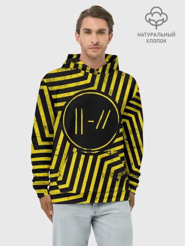 Худи мужской базовый хлопок с принтом «symbol — Twenty One Pilots - Trench»