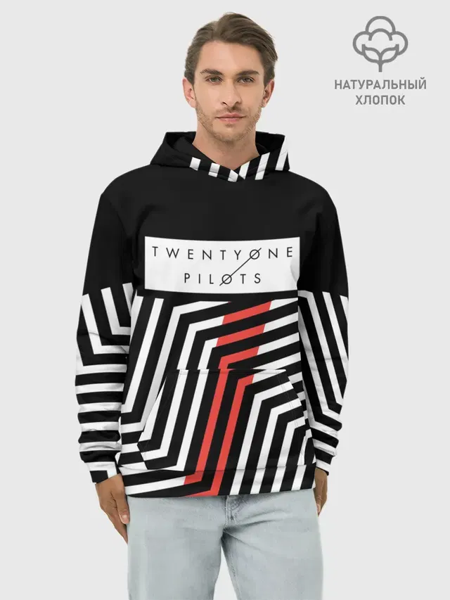 Худи мужской базовый хлопок с принтом «Blurryface — Twenty One Pilots - Blurryface»