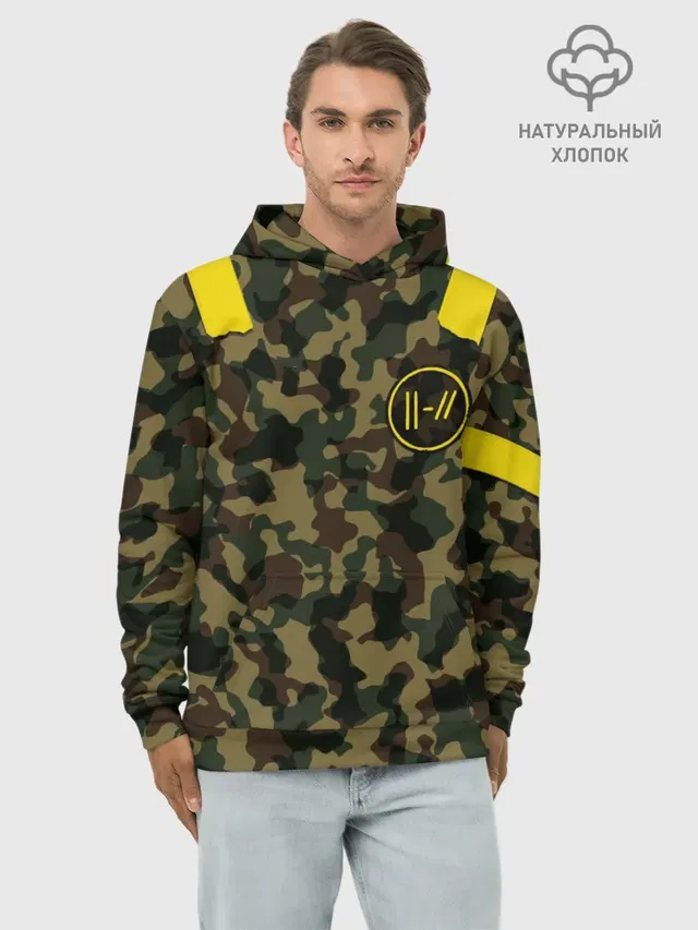 Худи мужской базовый хлопок с принтом «Twenty One Pilots - Jumpsuit»