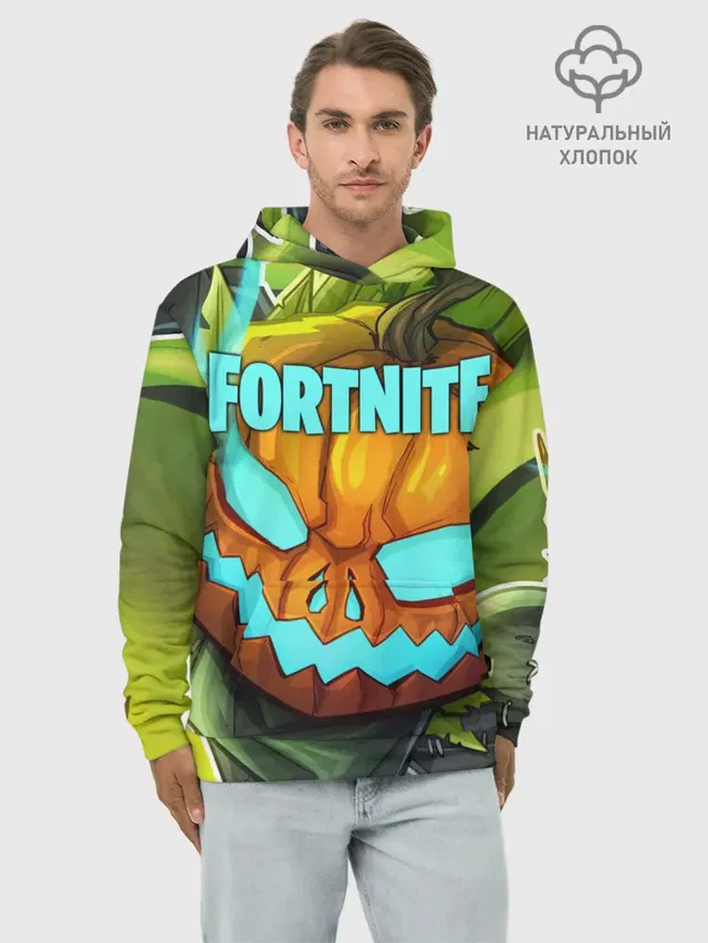 Худи мужской базовый хлопок с принтом «Фортнайт — Fortnite Save the World»