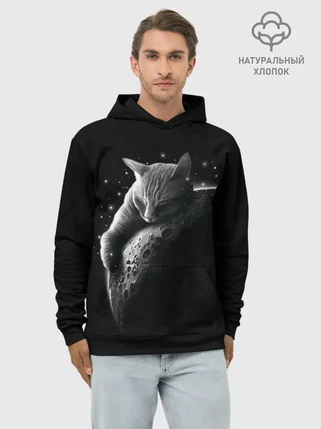 Спящий Кот на Луне