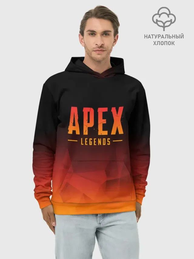 Худи мужской базовый хлопок с принтом «Apex Legends Апекс Легендс»