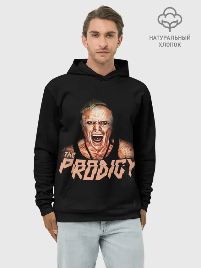 Худи мужской базовый хлопок с принтом «The Prodigy band — The Prodigy»