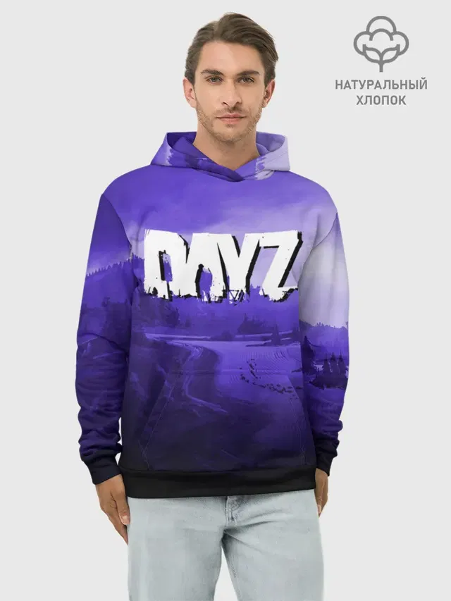 Худи мужской базовый хлопок с принтом «DayZ»