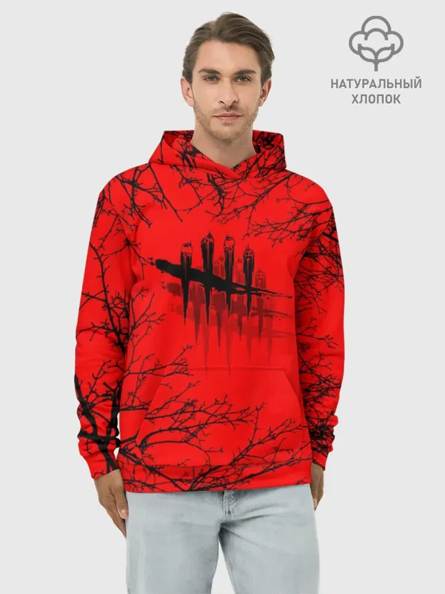 Худи мужской базовый хлопок с принтом «tally marks»