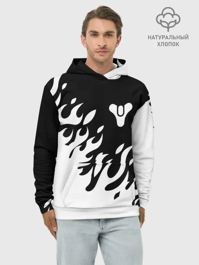 Худи мужской базовый хлопок с принтом «Tricorn logo»