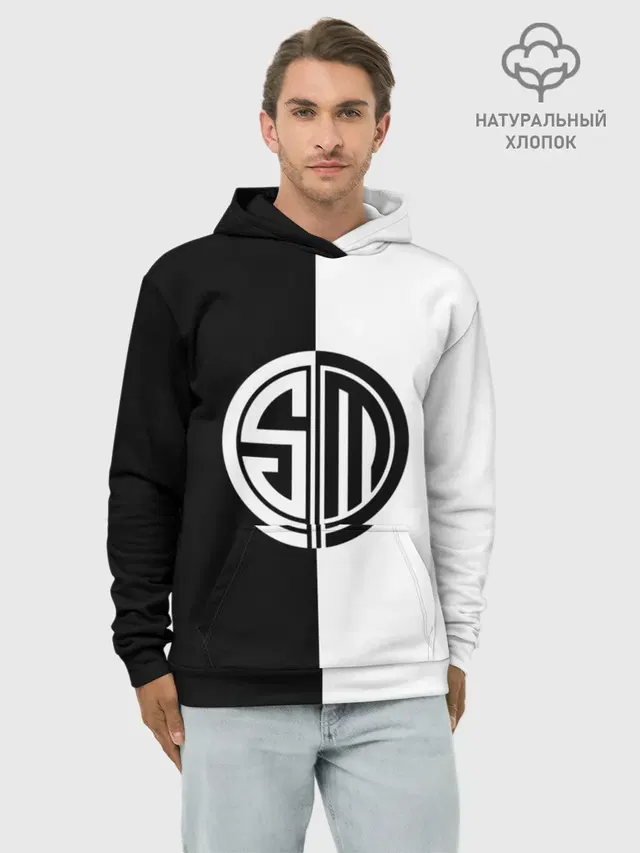 Худи мужской базовый хлопок с принтом «Team SoloMid»