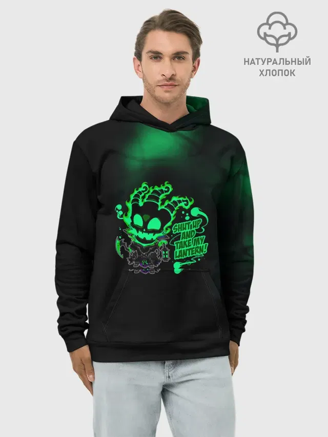 Худи мужской базовый хлопок с принтом «Thresh - League of Legends»