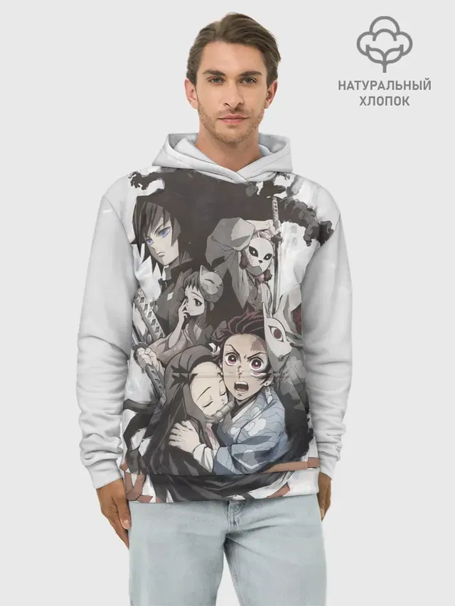 Kimetsu no Yaiba на сером