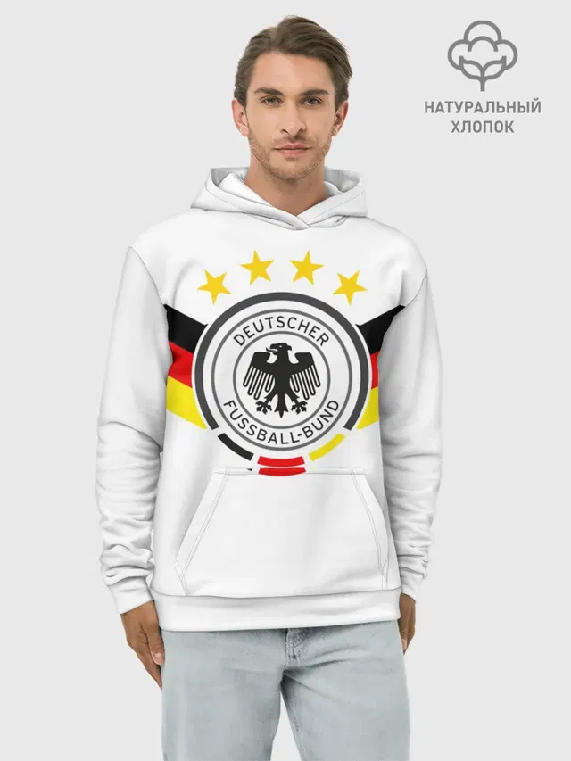 Худи мужской базовый хлопок с принтом «Bundesadler»
