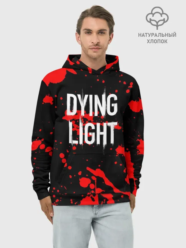 Худи мужской базовый хлопок с принтом «Dying Light»