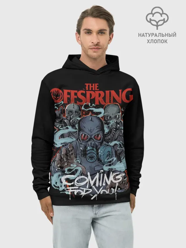 Худи мужской базовый хлопок с принтом «Offspring»