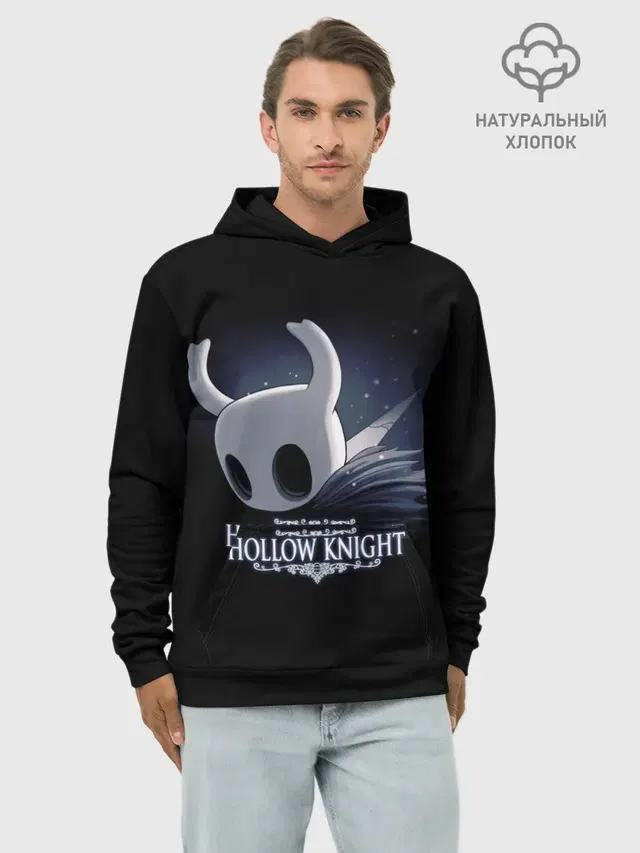 Худи мужской базовый хлопок с принтом «Hollow Knight — Hollow Knight 19»