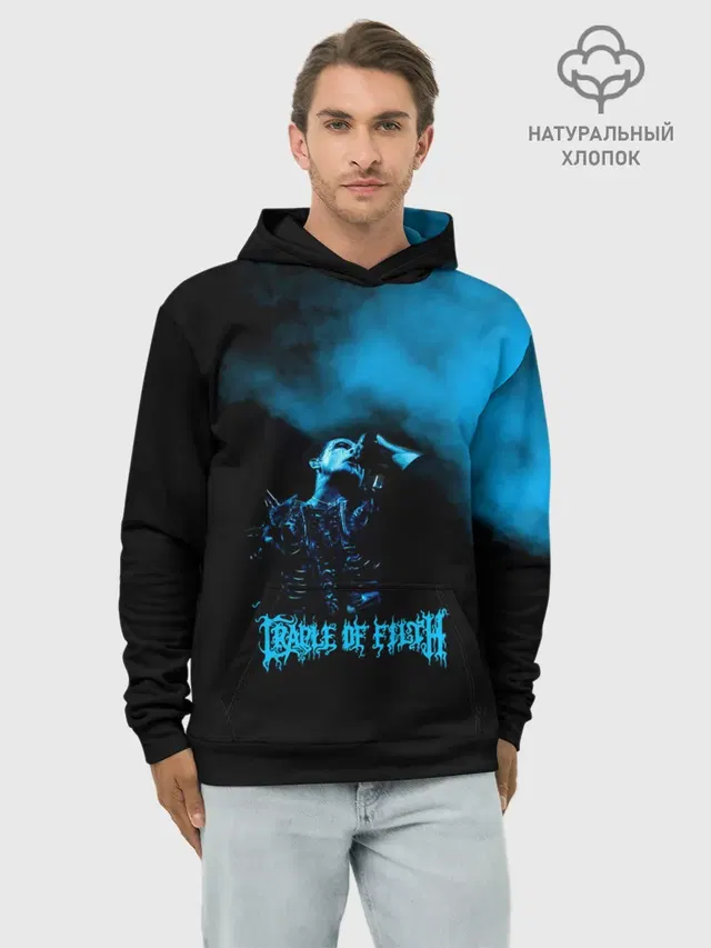 Худи мужской базовый хлопок с принтом «Cradle of Filth»
