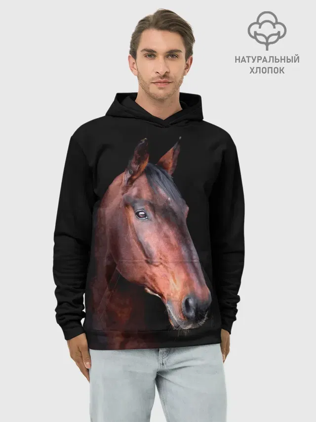 Гнедая лошадь