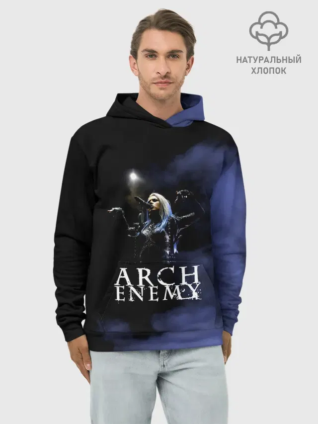 Худи мужской базовый хлопок с принтом «Arch Enemy»