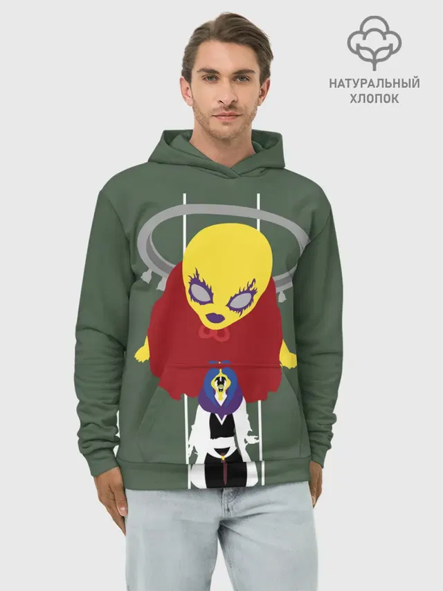 Худи мужской базовый хлопок с принтом «Mayuri Kurotsuchi»