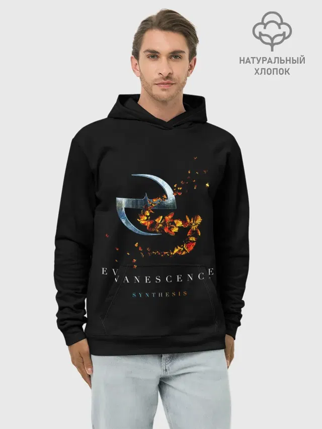 Худи мужской базовый хлопок с принтом «Evanescence»