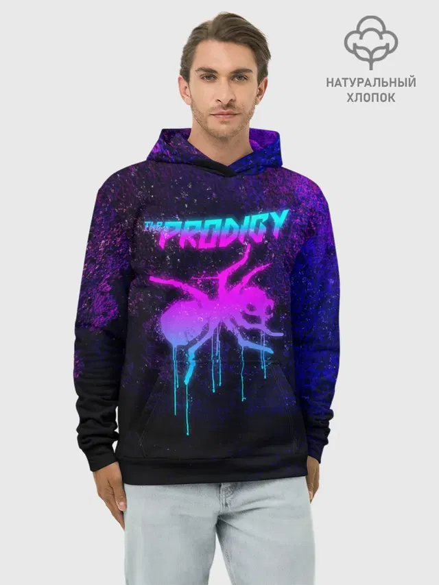 Худи мужской базовый хлопок с принтом «Ant logo — The Prodigy»