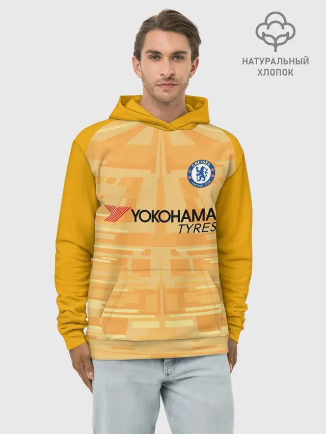 Худи мужской базовый хлопок с принтом «Kepa gk 19-20»