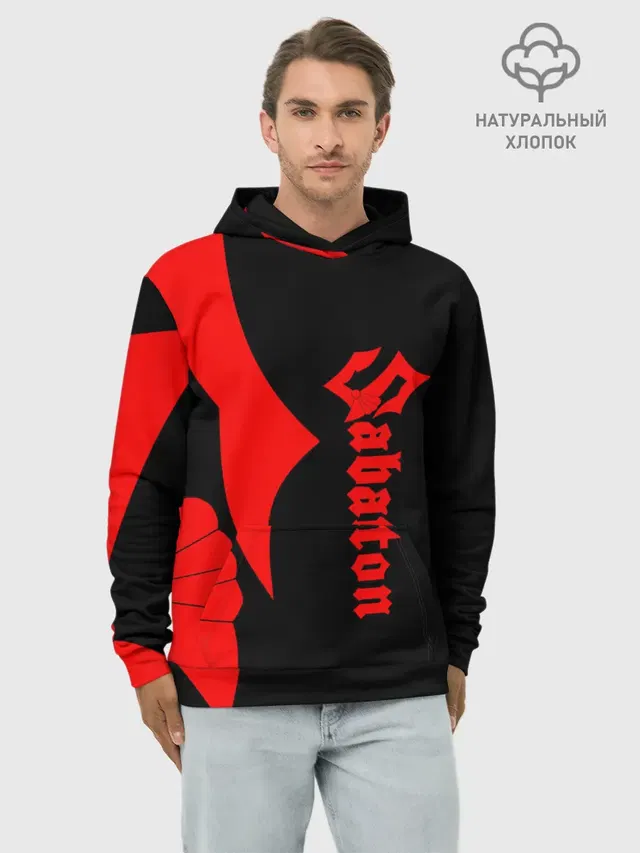 Худи мужской базовый хлопок с принтом «Logotype»
