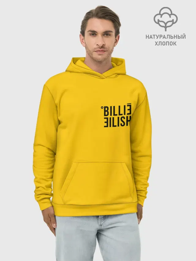 Худи мужской базовый хлопок с принтом «Billie Eilish»