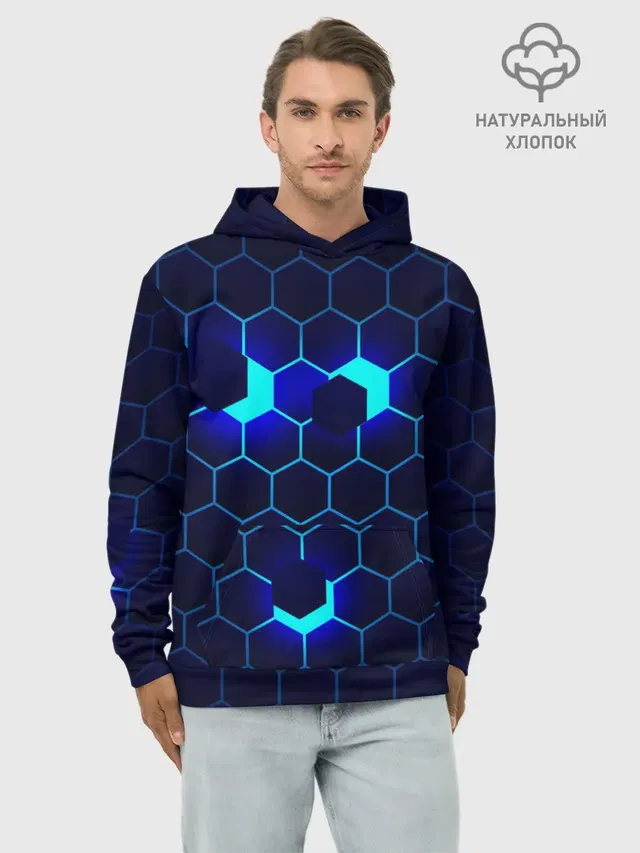 СИНИЕ СОТЫ В НЕОНЕ