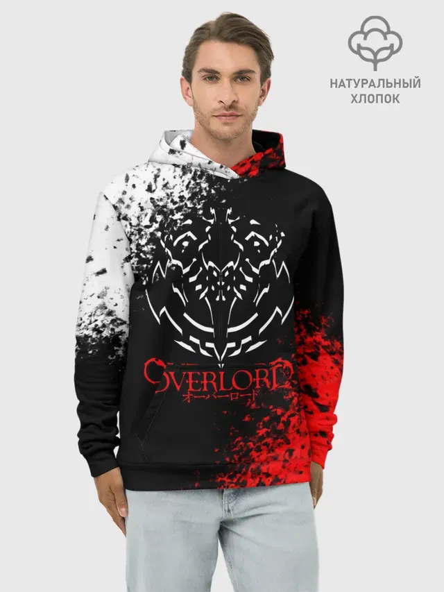 Оверлорд лого краснобелый