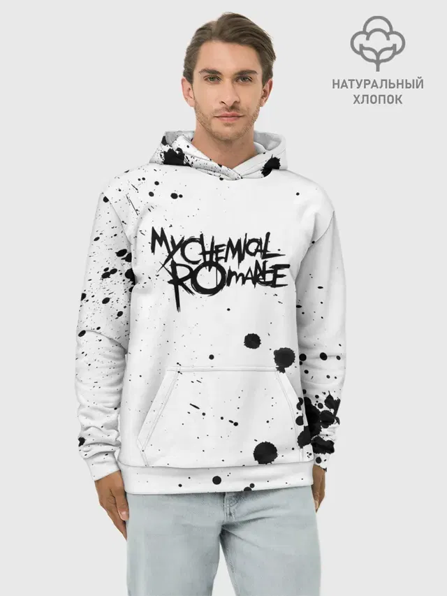 Худи мужской базовый хлопок с принтом «My Chemical Romance»