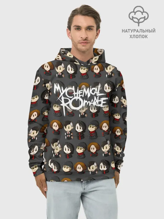 Худи мужской базовый хлопок с принтом «My Chemical Romance»