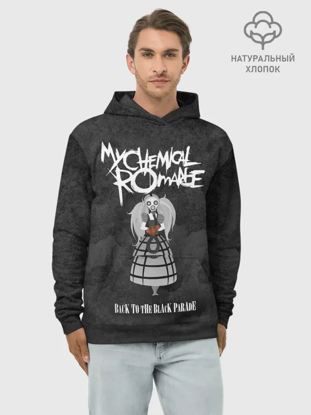 Худи мужской базовый хлопок с принтом «My Chemical Romance»