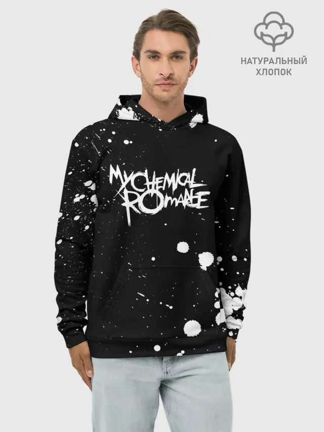 Худи мужской базовый хлопок с принтом «My Chemical Romance»