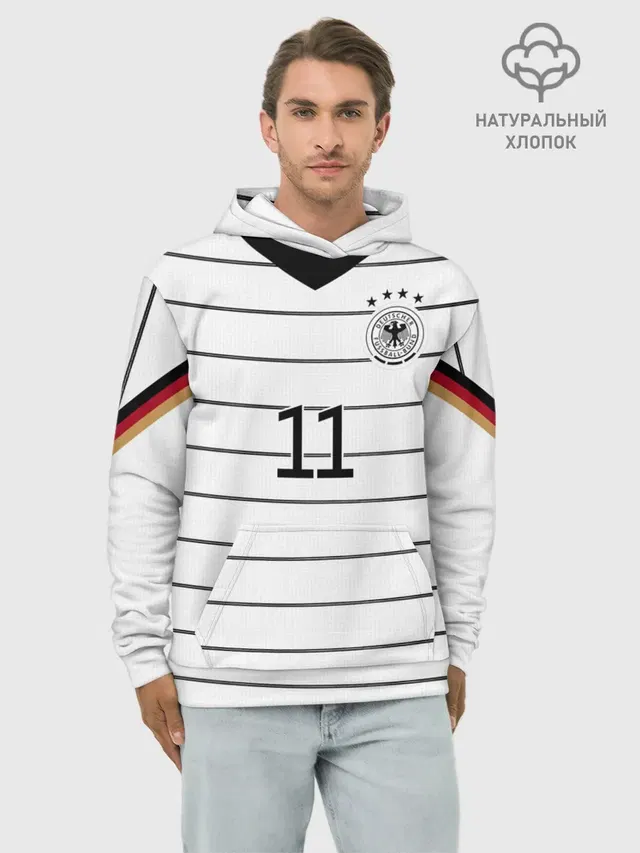 Худи мужской базовый хлопок с принтом «Reus home EURO 2020»