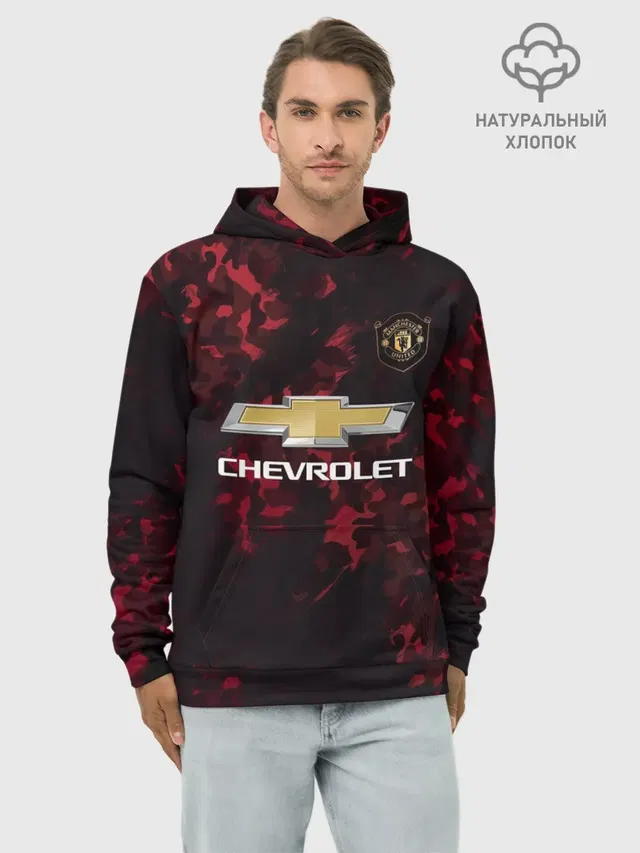Худи мужской базовый хлопок с принтом «Манчестер Юнайтед — Rashford Manchester United»